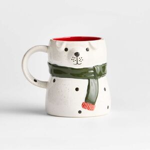 Crate&Barrel Winter Dog Mug